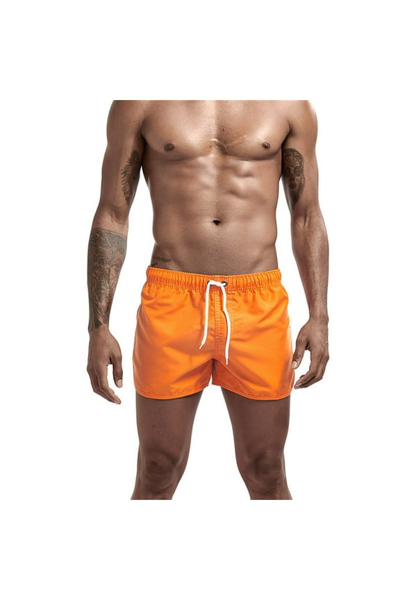 Swim Trunks Mens Fashion 3 Inch Mesh Liner Men's Swimwear Bathing Suit Short Swimming Trunks for Men Beach Shorts