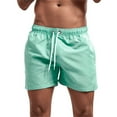 thumbnail image 1 of WIZUTIZ Swim Trunks Mens Fashion 3 Inch Mesh Liner Men's Swimwear Bathing Suit Short Swimming Trunks for Men Beach Shorts, 1 of 3