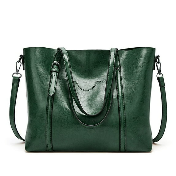 WIZUTIZ Tote Bags for Women Womens Handbags with Adjustable Strap Zipper Pockets Shoulder Bags Medium Solid Bags Water Resistant Casual Bag 1 PC Green