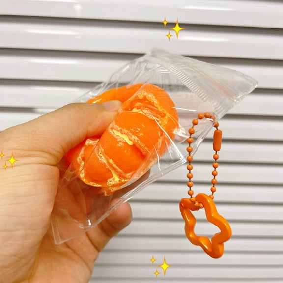 Latrodar Christmas Gifts Toys Toys Fidget Toys Adults Stress Balls for Adults Peelable Orange Fruit Sensory Toys with Autism Orange Squeeze Ultra Soft Slow Bounce Office Toys