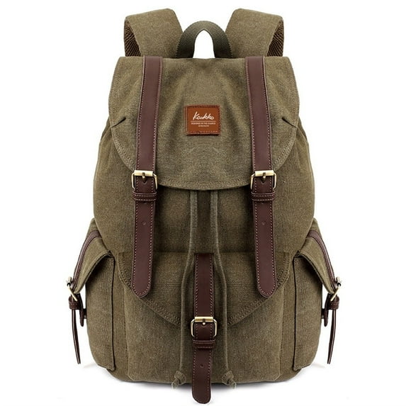 WIZUTIZ Travel Backpack for College Womens Trendy Hiking Backpack with Adjustable Strap Zipper Pockets Medium Solid Bags Water Resistant Easy Carry Any Phone Bag 1 PC Green