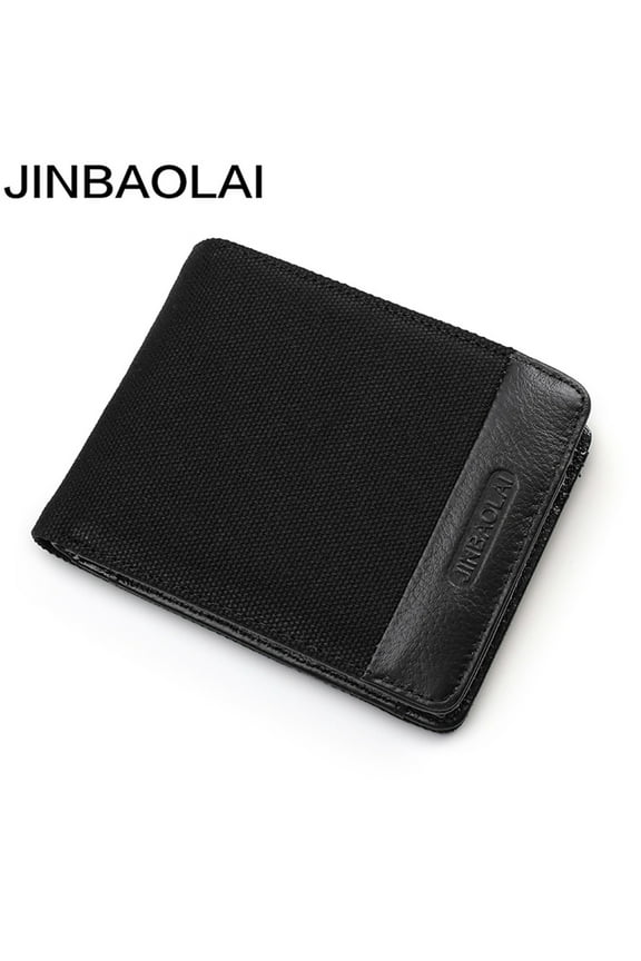 Wallet for Men Card Case Purse Large Size Billfolds with Multiple Slots for Men Men's Men's Men's Men's Men's Men's Zipper Pockets Letter Print Bags with Credit Card Slots Black