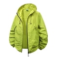 thumbnail image 1 of WIZUTIZ Waterproof Rain Jacket Mens Outdoor Plain Windbreaker Hiking Unisex Raincoats Jogging Breathable Rain Coats, 1 of 4