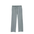 thumbnail image 1 of WIZUTIZ Wide Leg Trousers Women Plus Size Ultra Thin Relaxed Loose Wide Leg Beach Pants Spandex Elastic High Rise Pants Solid Drawstring with Pockets Dress Pants for Ladies Running Outdoor Gray, 1 of 2