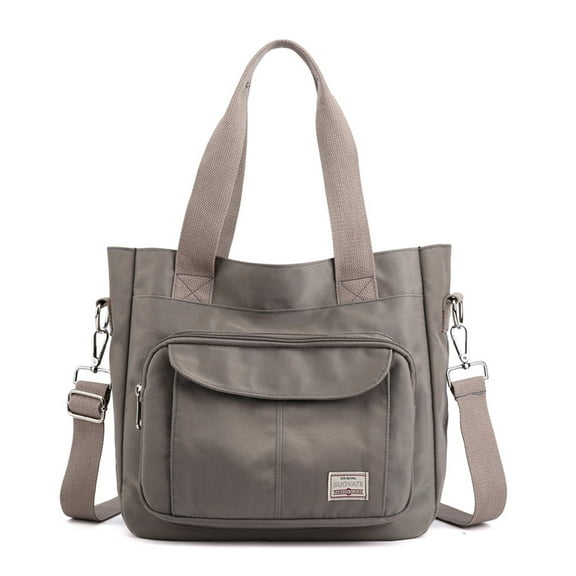 WIZUTIZ Women Ladies Fashion Nylon Shoulder Messenger Bags for Women Womens Messenger Bags Womens Crossbody Bags Shoulder Bags Large Solid Bags Waterproof Easy Carry Any Phone Bag 1 PC Gray