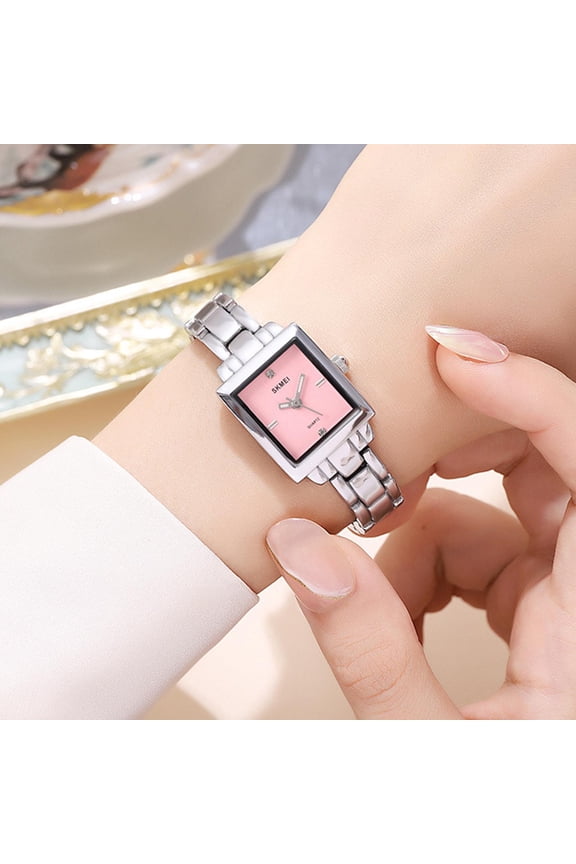 Women’s Stainless Steel Watch Fashion Quartz Bracelet Wristwatch With Round Dial Everyday Water Resistant Elegant Dress Timepiece For Work Party Date Night Gift