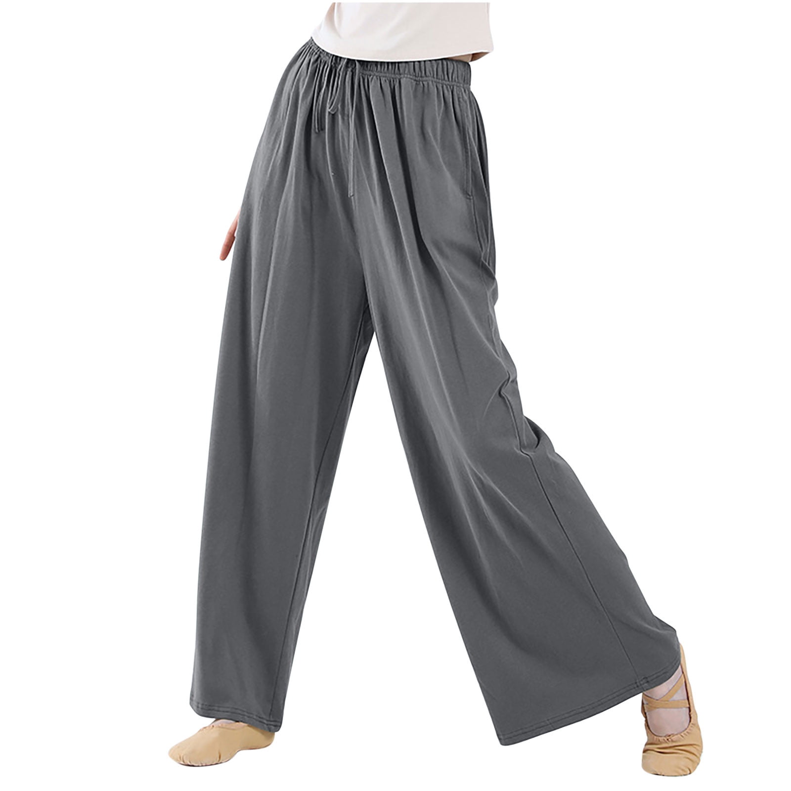 【OJOS】24fw Belt Wide Sweat Pants WIZUTIZ Women's Sweatpants Wide Leg Pants for Women Solid