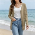 thumbnail image 1 of WIZUTIZ Women's V Neck Button Down Cardigan Lightweight Breathable Long Sleeve Sun Protection Tops, 1 of 8