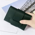 thumbnail image 1 of WIZUTIZ Women's Wallets & Purses Zipper Handbags Billfolds Womens Purses Womens Womens Zipper Pockets Medium Solid Bags Water Resistant Easy Carry Any Phone Bag 1 PC Green, 1 of 2