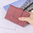 thumbnail image 1 of WIZUTIZ Women's Wallets & Purses Zipper Handbags Billfolds Womens Purses Womens Womens Zipper Pockets Medium Solid Bags Water Resistant Large-Capacity Bag 1 PC Hot Pink, 1 of 2
