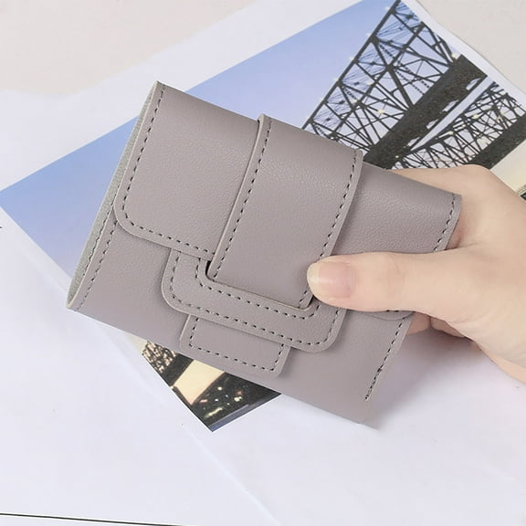 WIZUTIZ Women's Wallets & Purses Zipper Handbags Billfolds Womens Purses Womens Womens Zipper Pockets Medium Solid Bags Waterproof Classic Bag 1 PC Purple