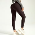 thumbnail image 1 of WIZUTIZ Womens Gym Leggings Plain Leisure Skinny Yoga Sweatpants Elastic Stretch High Rise Full Length Trousers Solid Pants for Teen Girls Tiktok Trend Items Date Multi-Color, 1 of 4