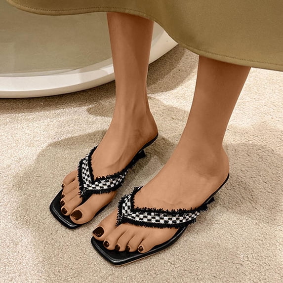 WIZUTIZ Womens Shower Shoes Breathable Casual Retro Summer Shoes for Women Slide Sandals Square Toe Shower Shoes Beach Shower Shoes Indoor Breathable Shower Shoes for Lady Sister Birthday Gifts