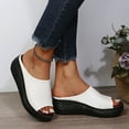 thumbnail image 1 of WIZUTIZ Womens Shower Shoes Casual Walking Womens Slide Sandals Summer EVA Soft Slides Platform Heels Slippers Knitted BOHO Beach Slides Indoor with Arch Support Sandals Mother's Day Gifts, 1 of 6