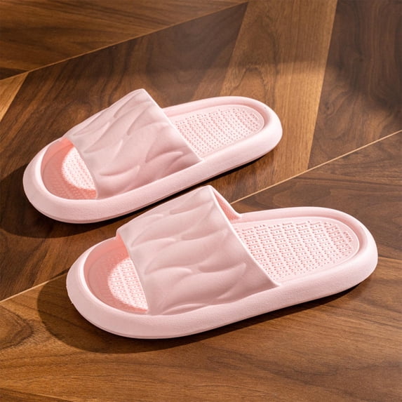 WIZUTIZ Womens Shower Shoes Lightweight Casual Sandals Women Summer BOHO Jeweled Shiny Slides Platform Heels Shower Shoes Beach Slippers Outdoor Non-Slip Slide Sandals Birthday Gifts