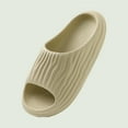 thumbnail image 1 of WIZUTIZ Womens Shower Shoes Retro Comfort Walking Womens Slides Summer Soft EVA Shower Shoes Platform Heels Slide Sandals Beach Slide Sandals Outdoor Non-Slip Slide Sandals Mother's Day Gift, 1 of 2