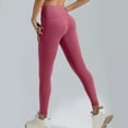 thumbnail image 1 of WIZUTIZ Yoga Pants for Women Classic Casual Slimming Yoga Trousers Stretch Elastic High Waist Full Length Sweatpants Solid Leggings for Ladies Athletic Swimming Pool Pink, 1 of 5