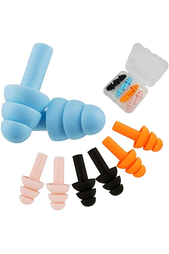 Swimming Ear Plugs, Silicone, 4 Count