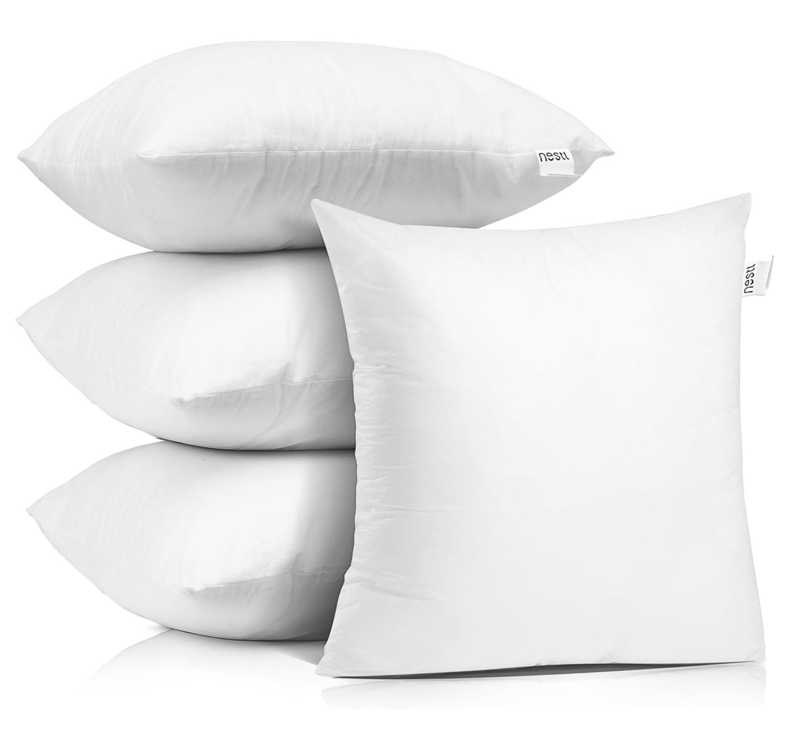 WIixle 22x22 Pillow Inserts Throw Pillow Insert 22x22, 4 Pack Euro