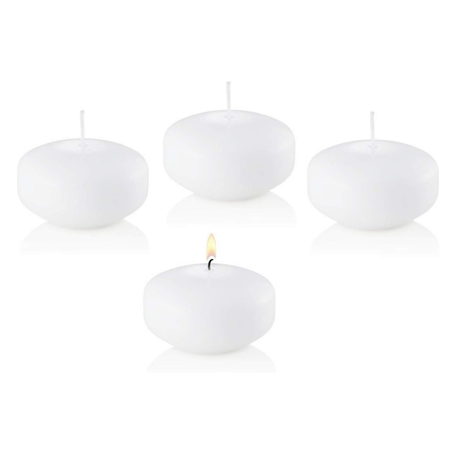 WIixle 3 Inch Extra Large Floating Candles, 13 Hours Extended Burn Time