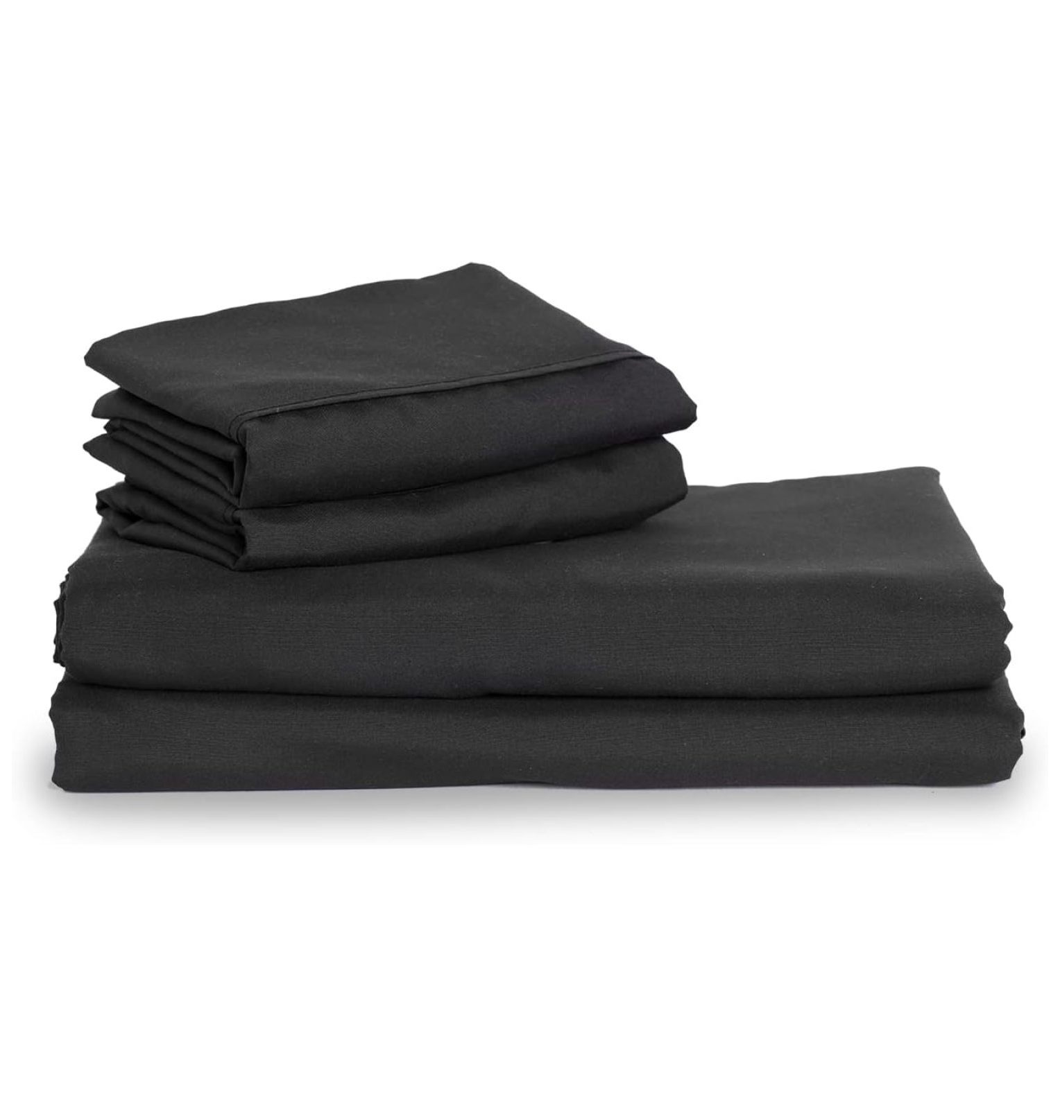 WIixle Midnight Black Sheet Set 1500tc Level of Softness Extra Soft