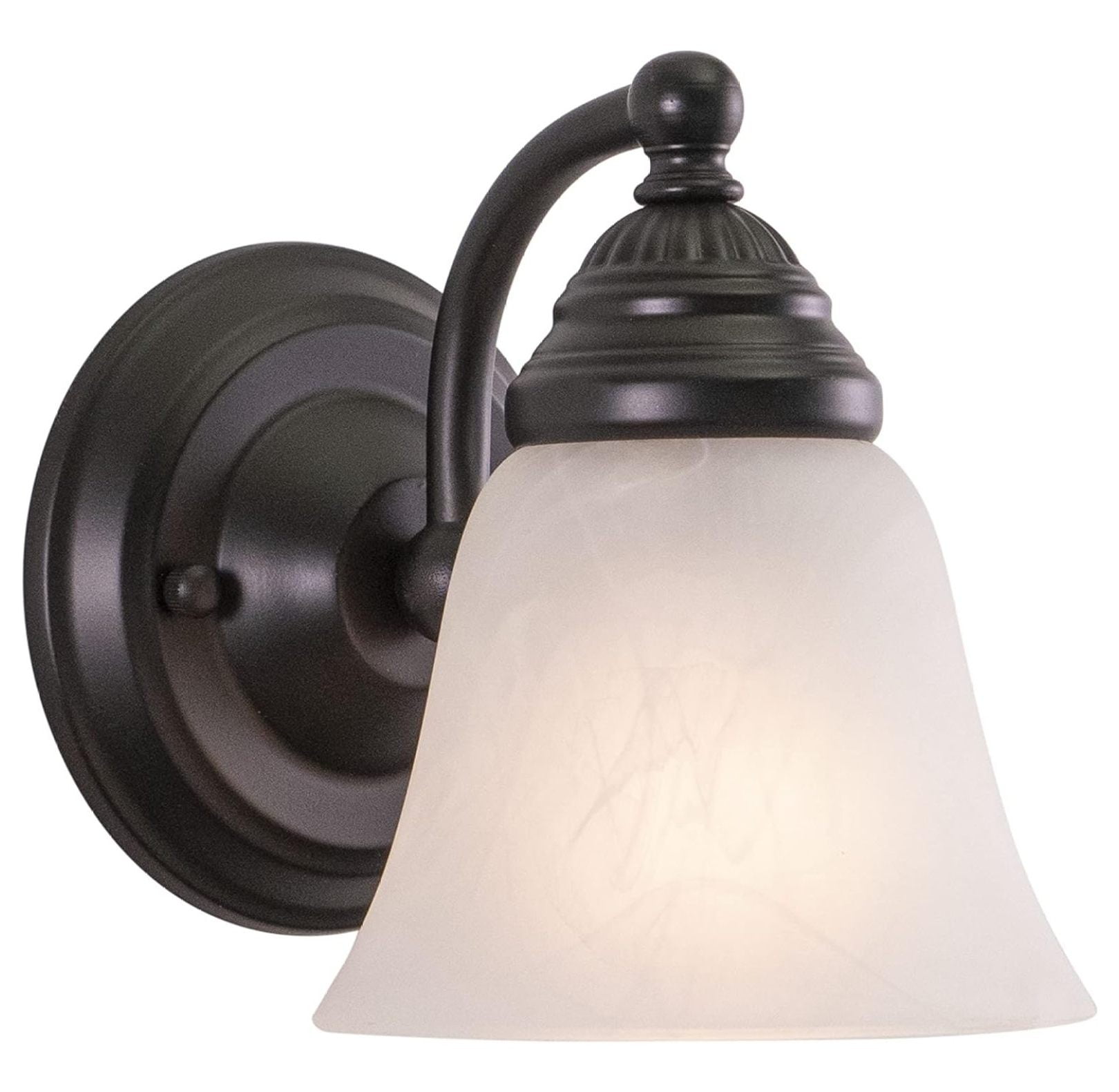 WIixle Standford 1 Light Bronze Bathroom Wall Fixture - Walmart.com