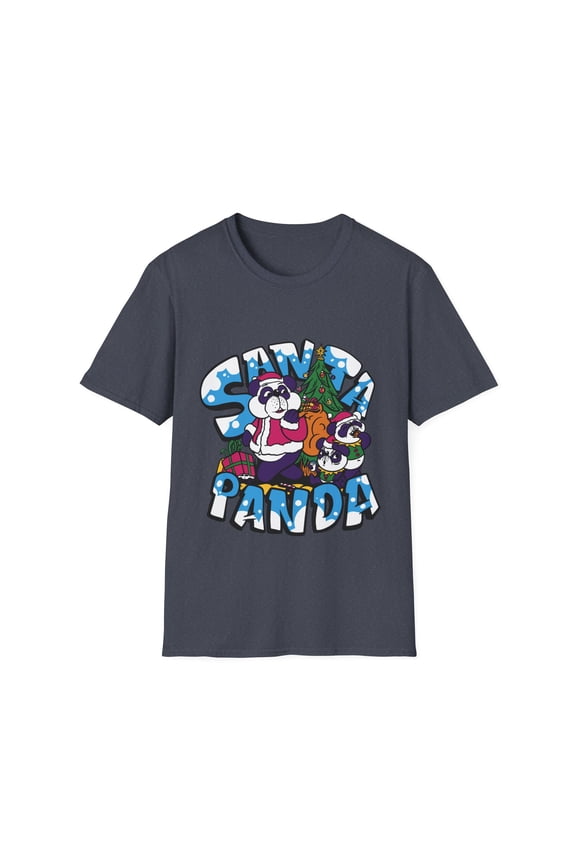 WInter Christmas Tree Men Women Kids Family Panda TShirt