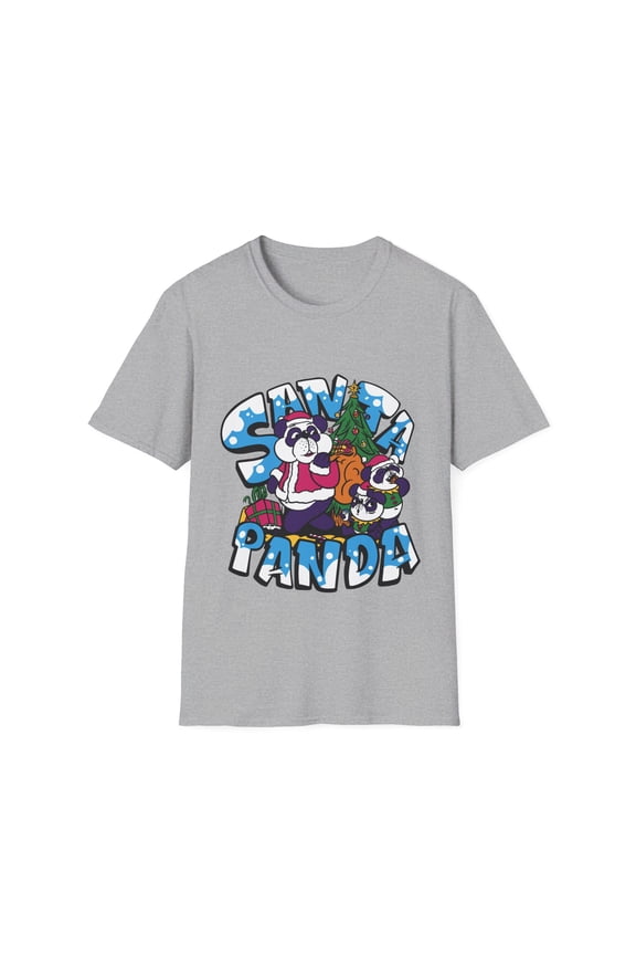 WInter Christmas Tree Men Women Kids Family Panda TShirt