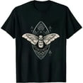 thumbnail image 1 of WItchcore Deaths Head Moth Tattoo - Distressed Goth Occult T-Shirt, 1 of 5