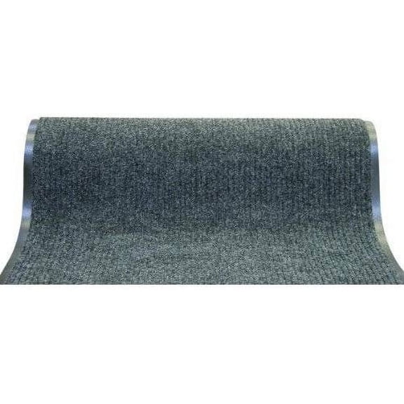 WJ Dennis Dennis Carpet Runner - Polypropylene, Non-Slip, Ribbed - 60 Ft L x 36 In W, Dark Gray