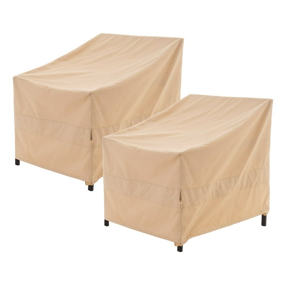 WJ-X3 Waterproof Patio Outdoor Adirondack Lounge Chair Cover, 34" W x 36" D x 36" H", Beige