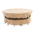 thumbnail image 1 of WJ-X3 Waterproof Patio Outdoor Round Furniture Cover, Windproof & Rip Stop, 72''Dia x 31''H, 1 of 8