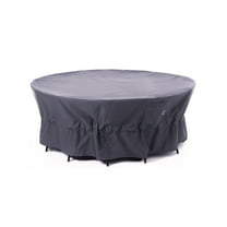 WJ-X3 Round Cover, 84 in x 84 in x 31 in, Gray, Waterproof Patio All-Purpose Cover, 1 Count