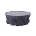thumbnail image 1 of WJ-X3 Waterproof Patio Outdoor Round Furniture Set Cover, Anti Fade & Rip Stop, 110''Dia x 31''H, 1 of 8