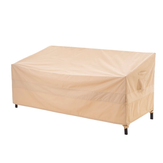 WJ-X3 Waterproof Patio Outdoor Sofa Cover, 93" W x 42" D x 42" H, Beige