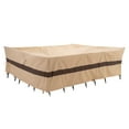 thumbnail image 1 of "WJ-X3 Waterproof Ripstop Rectangular Patio Table Cover, 136"" W x 88"" D x 36"" H", 1 of 9