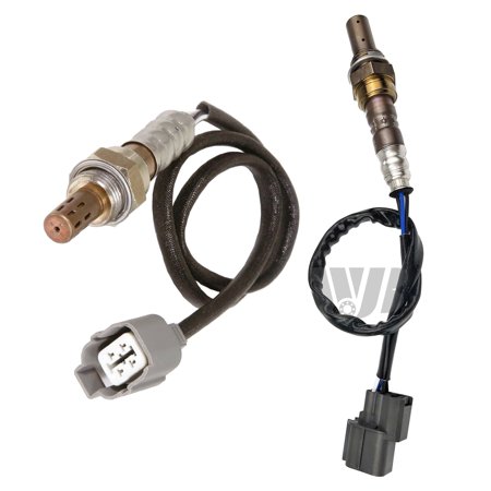 WJB 2Pcs O2 Oxygen Sensor Upstream & Downstream For 2003-2005 Honda Civic 1.3L Exc. Calif, 2001-2005 Honda Civic 1.7L D17A6 Engine