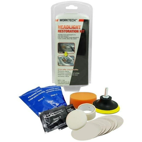 WJB Industrial Technologies Professional Headlight Restoration Kit