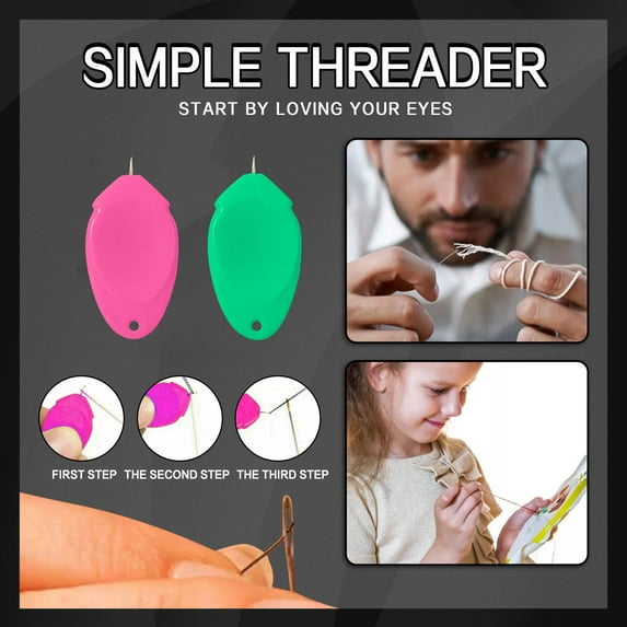 WJHWSX 10PC Needle Threaders,Needle Threader Tool for Sewing Machine,Easy for Seniors