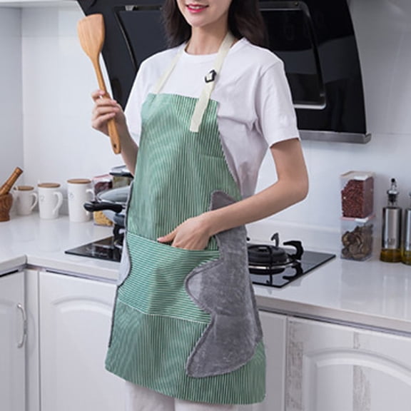WJHWSX Aprons for Women with Pockets,Aprons Waterproof Adjustable Cooking Aprons for Kitchen Gardening and Salon