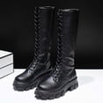 thumbnail image 1 of WJHWSX Boots for Women,Knee High Boots,Safety Toe,Waterproof,PU,Black,38(US:6.5), 1 of 9