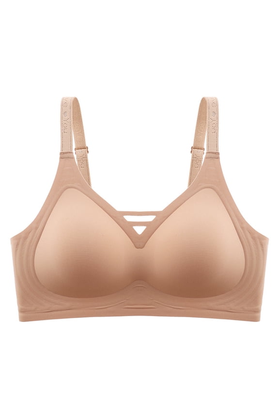 Bras for Women,Push Up Bra,Womens Bras,Breathable,Comfort Fit,Solid,Acrylic,Brown,M