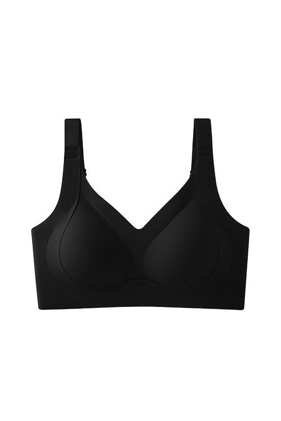 Bras for Women,Push Up Bra,Womens Bras,Breathable,Comfort Fit,Solid,Nylon,Spandex,Black,M