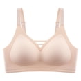 thumbnail image 1 of ATENAR Bras for Women,Push Up Bra,Womens Bras,Comfort Fit,Soft,Solid,Acrylic,Beige,4XL, 1 of 3