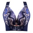 thumbnail image 1 of ssuyfkrb Bras for Women,Bras for Women Plus Size,Womens Bras,Push-Up,Lace,Breathable,Comfort Fit,Dark Blue,48C, 1 of 2