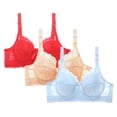 thumbnail image 1 of ATENAR Bras for Women,Push Up Bra,Womens Bras,Comfort Fit,Soft,Solid,Nylon,Spandex,Multicolor,4XL, 1 of 2