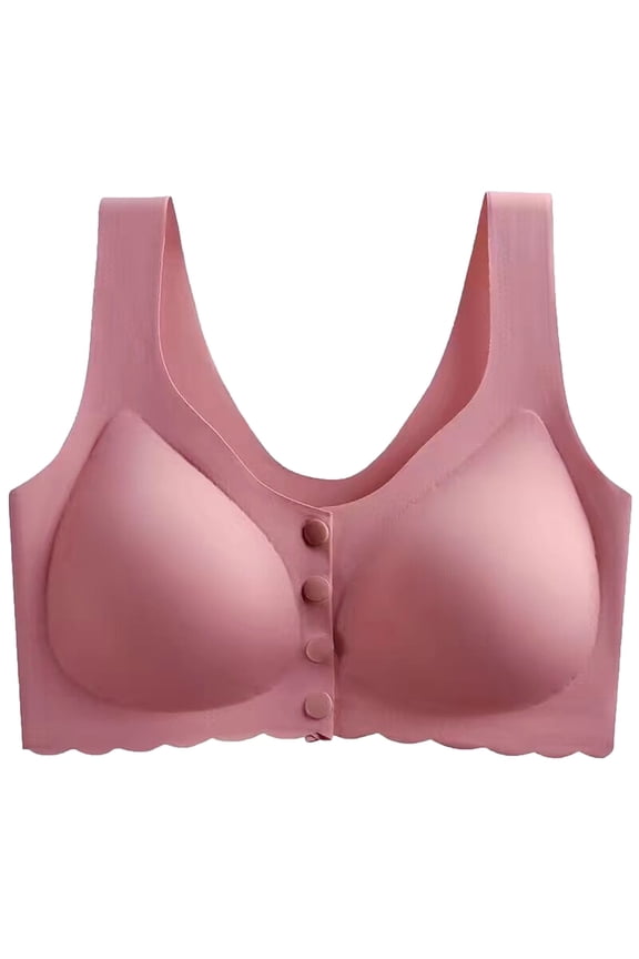 Bras for Women,Push Up Bra,Womens Bras,Comfort Fit,Soft,Solid,Nylon,Spandex,Red,M