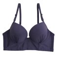 thumbnail image 1 of ATENAR Bras for Women,Push Up Bra,Womens Bras,Soft,Stretch Fabric,Solid,Nylon,Spandex,Blue,S(US:4), 1 of 8