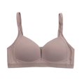 thumbnail image 1 of ATENAR Bras for Women,Push Up Bra,Womens Bras,Stretch Fabric,Breathable,Solid,Nylon,Spandex,Khaki,S, 1 of 2