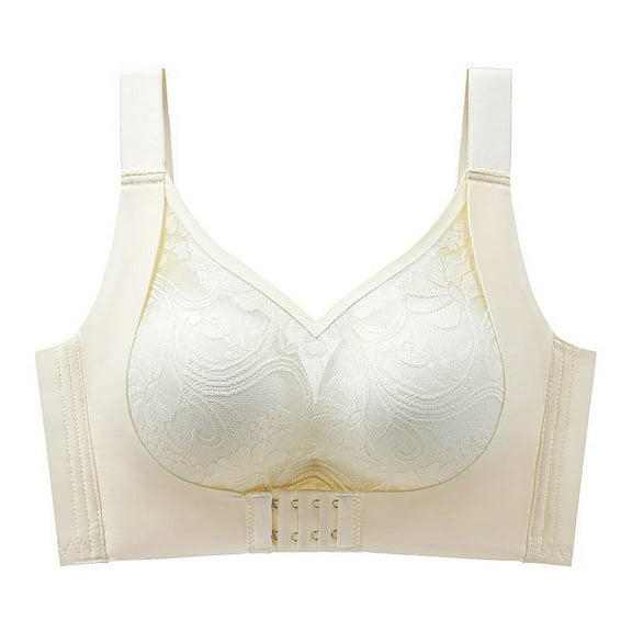 ATENAR Bras for Women,Push Up Bra,Womens Bras,Stretch Fabric,Breathable,Solid,Nylon,Spandex,White,2